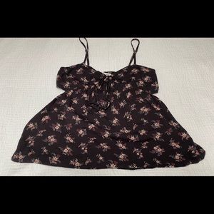 American Eagle Floral Tank w/ side cutouts Small